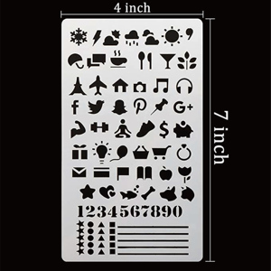 Pochoirs de peinture de <span class=keywords><strong>dessin</strong></span> d'usine ensemble de peinture murale pour enfants et adultes pochoirs de sérigraphie en PP pour la peinture sur tissu/ - Product Image 5