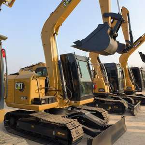 Excavadora pequeña Cat 307E2 307,5 de 7 toneladas usada marca japonesa Caterpillar 308E 310 Mini excavadora con cubo de limpieza - Product Image 1