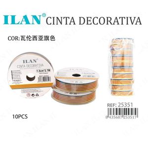 Nastro Decorativo Iln 1,5 Cm X 2,7 M Colori Bandiera Valenciana 10 Pezzi - Product Image 1