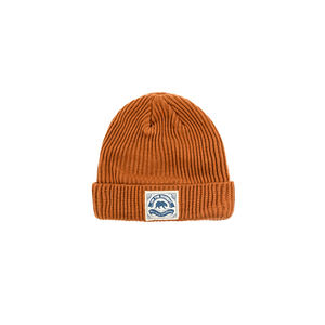 Gorro de punto de invierno de alta calidad acrílico 100% Unisex, gorro tejido con logotipo personalizado con imagen de estilo de diseñador, Color caramelo - Product Image 5