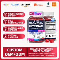 Permen Kunyah Magnesium Glisinat Alami 400mg Tanpa Gula Rasa Raspberry untuk Relaksasi Tidur, Dukungan Otot & Saraf, Dukungan Imunitas Dewasa
