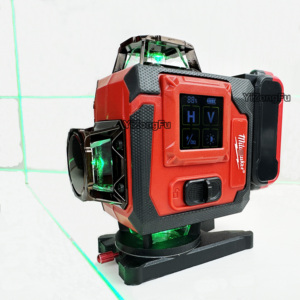 Máy cân bằng laser tự động ±3 °   Bộ dụng cụ điện laser xanh chính xác có thể điều chỉnh đường thẳng 16 chéo 520mm - Product Image 3