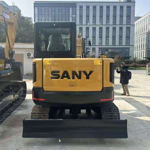 Mini-excavatrice sur chenilles SANY SY55U d'occasion, 5,5 tonnes, 5780 kg, godet de 0,23 m³, moteur Kubota V2607, 36 kW, zéro queue, à vendre - Product Image 2