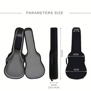 Estuche Rígido de EVA Personalizado para Guitarra Clásica, Bajo Acústico y Ukelele, Bolsa de Almacenamiento de Instrumentos Musicales Portátil y Duradera - Product Image 4