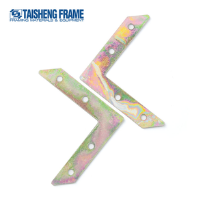 Support de cadre en métal plat en forme de L TS-K138 90 degrés angle droit plaque de réparation en <span class=keywords><strong>bois</strong></span> avec vis pour crochets en <span class=keywords><strong>bois</strong></span> et métal - Product Image 4