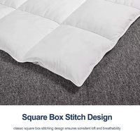 Couette en polyester 400 GSM hypoallergénique pour l'hiver avec 8 languettes aux coins - Usage hôtelier