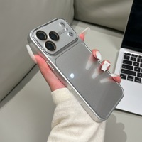 Nouvelle Arrivée Coque de Téléphone en Verre Trempé avec Logo Auto Focus et Grande Fenêtre de Transition pour iPhone 17