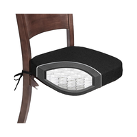 Baibu Épaissie 2.5 #34; Coussins de chaise de salle à manger, cuisine à ressort à double couche brevetée, coussins de siège antidérapants avec attaches, 16