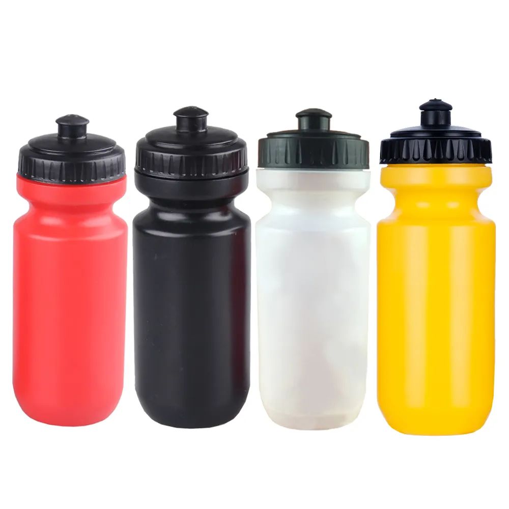 Botol Air Olahraga Sepeda, Kualitas Makanan Bpa Gratis Logo Kustom Bentuk Kurva Plastik Mudah Dibawa