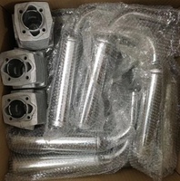 Ensemble Moteur de Vélo 100cc 2 Temps en Gros, Alésage 50mm, Double Bougies d'Allumage, ZEDA100 PRO, Refroidissement par Air, Démarrage au Kick