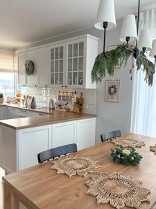 Custom Modern Classical Style Complete Kitcehn Cream Cozinha Diseño modular Sólido/plyhood/Pintura/muebles de madera - Product Image 2