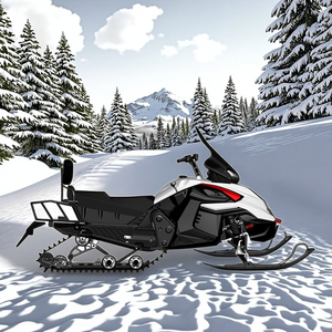 Commander 180CC Hybrid Snowmobile dengan Rangka Baja Kapasitas Beban 150kg 24V Sudut Pendakian 20° untuk Petualangan Off-Road dan Pembelajaran - Product Image 3