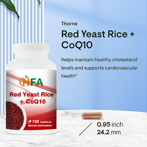 Chất lượng tốt nhất gạo men đỏ CoQ10 viên nang duy trì mức <span class=keywords><strong>cholesterol</strong></span> khỏe mạnh 120 Mũ 120 ngày cung cấp viên nang - Product Image 3