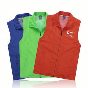 Gilets publicitaires personnalisés pour travailleurs, gilets pour activités de bénévoles, gilets promotionnels à col - Product Image 4
