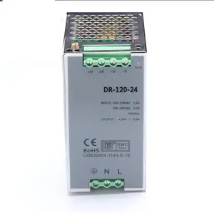 Trending hot products Switching power supply fine quality Rail type AC to DC Power 120W, output voltage 24V, output current 5A