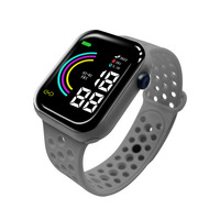 Montre numérique LED carrée pour enfants, garçons et filles, avec logo personnalisé, vente en gros d'usine 2026