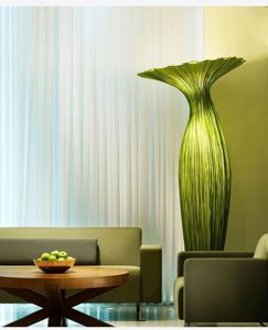 Lampe sur pied décorative de style japonais JYLIGHTING, vase, hôtel, salon, villa, design moderne, tissu, créateur, style nordique - Product Image 1