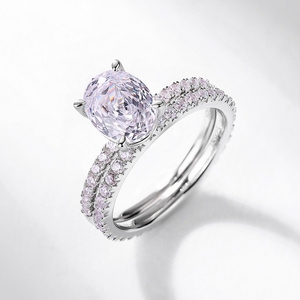 MUSHAN Jewelry Factory Pigeon Egg Colored Gemstone <strong>Ring</strong> S925 Silver <strong>Millennium</strong> Rose Cut Colored Zirconium Engagement Finger <strong>Ring</strong> - Product Image 4