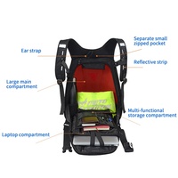 Sac à dos de moto imperméable MOTOCENTRIC, sac de selle arrière de moto, sac multifonction pour siège arrière de moto, sac à casque haute capacité