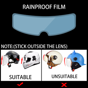 Película Antivaho y Antilluvia Universal para Casco de Motocicleta, Película Adhesiva con Recubrimiento Nano Duradero, Accesorios para Casco - Product Image 4