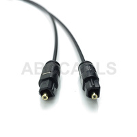 Câble audio optique Toslink fin OD2.2mm en PE, cordon numérique SPDIF en fibre PMMA POF de 1.0mm pour l'audio multimédia et professionnel