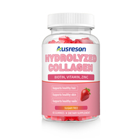 Gummies véganes multi-collagène, biotine, acide hyaluronique, vitamines et zinc pour cheveux, peau et ongles – Complément alimentaire en gros