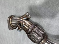 أنبوب عادم من الفولاذ المقاوم للصدأ لسيارات بي إم دبليو F10 LCI وF11 LCI وF07 GT LCI 530dx 535dx N57N N57Z موديلات 12-17 بقوة 245-313 حصان