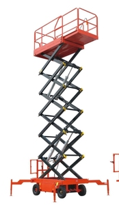 AC Power Tafel Nieuwe Roestvrijstalen Schaarlift Hydraulische Hefsteigerplatform 12.2M Max Hoogte 100Kg Capaciteit Constructie - Product Image 4