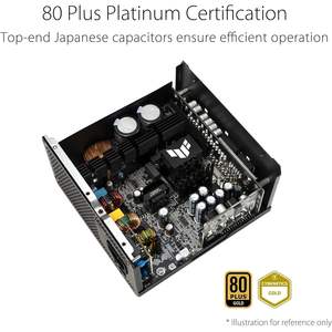 Alimentation électrique Tuf Gaming 1000W Gold en gros, compatible ATX 3.0, entièrement modulaire, certifiée 80 Plus Gold, noire, refroidie par air pour PC - Product Image 4
