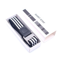 Ceintures en cuir PU antidérapantes en silicone pour hommes et femmes, avec sangle de maintien anti-plis pour chemises, OEM ODM