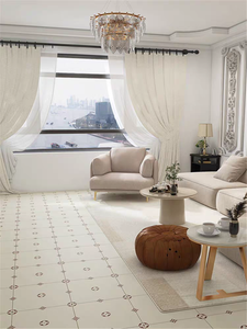 Azulejos negros de porcelana esmaltada rústica marroquí, azulejos sólidos antibacterianos para aplicaciones hoteleras para baños y suelos - Product Image 3