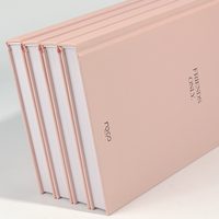 Carnets de gratitude personnalisés, bon marché, de haute qualité, avec couverture en papier A5, reliure cousue, impression numérique, avec ruban