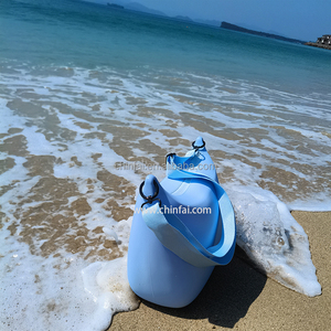 Chinfai logotipo personalizado al aire libre impermeable silicona Camping mano Tote simplemente Sur silicona playa bolsa proveedores fábrica - Product Image 2