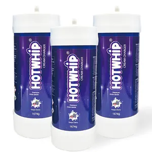 Hotwhip 2.7L Cream Charger Tank Gas Cylinder 1620g Large Capacity Cream Charger