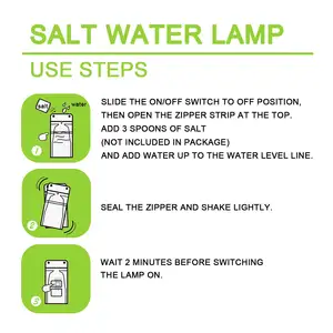 Salt Water Lamp Outdoor Emergency Light Kit No Batteries Required Portable Camping Essentials Night Fishing Hiking Camping Lam