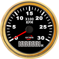 Tachometer GPS Tahan Air IP67 Baru 85mm 3000RPM dengan Instalasi Mudah untuk Mesin Diesel Kapal & Perahu