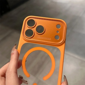 Large <b>Window</b> Lens Transparent Magnetic Case for iPhone 17 Air 16 15 Pro Max Wireless Charge Shockproof Hard <b>Cover</b> - Product Image 4