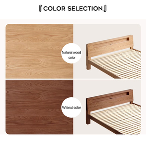 Solid Wood <strong>Bed</strong> <strong>Frame</strong> with <strong>Low</strong> Profile Platform Simplicity and Scandinavian Elegance King Size <strong>Bed</strong> Furniture - Product Image 2