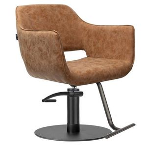 Conjunto <span class=keywords><strong>Completo</strong></span> de Muebles para Salón de Belleza, Silla de Estilismo Color Bronceado con Espejo Arqueado, Estación de Trabajo para Salón - Product Image 3
