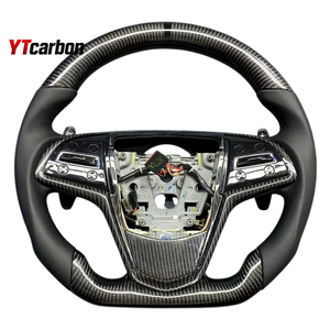 Volante de Fibra de Carbono Real Personalizado Estilo Racing YTcarbon para ATS <span class=keywords><strong>CTS</strong></span> ELR V Black Wing, Accesorios Interiores para Auto - Product Image 2