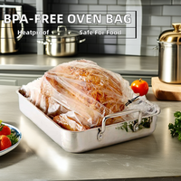 Sacs de cuisson en nylon résistants à la chaleur pour dinde, emballage commercial, vente en gros, OEM, taille personnalisée