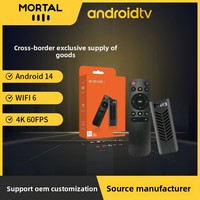 Tvr3 Nouveau décodeur Android 14.0 4K avec processeur Quad Core 2.4G Wifi Alimentation exclusive transfrontalière