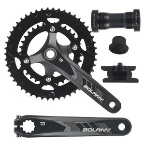 ชุดขาจานจักรยาน Bolany 50-34T อลูมิเนียมอัลลอยด์แบบกลวง สำหรับจักรยานเสือหมอบ สีดำ ขนาด 17 ซม. - Product Image 4