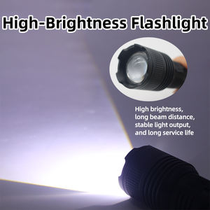 Lampe <span class=keywords><strong>torche</strong></span> LED en alliage d'aluminium super lumineuse, rechargeable par Type-C, 3 modes, zoom télescopique, portée de 600 m, protection, <span class=keywords><strong>torche</strong></span> <span class=keywords><strong>puissante</strong></span> - Product Image 5