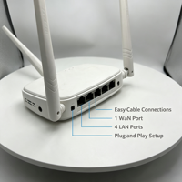 Routeur sans fil Xinsuhang Tenda N318 300 Mbps en gros, 3 antennes, Wi-Fi 2,4 G, RJ45, garantie 1 an, prix usine pour les achats en gros