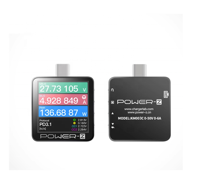 ChargerLAB POWER-Z USB PD3.1 Protocol 48V Range Dual Type-C Tester KM003C