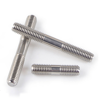 SS 304 Stainless Steel Zinc Plated Double End Threaded Rods M16x100mm M10*3000mm Length Metric Thread Stud Bolt