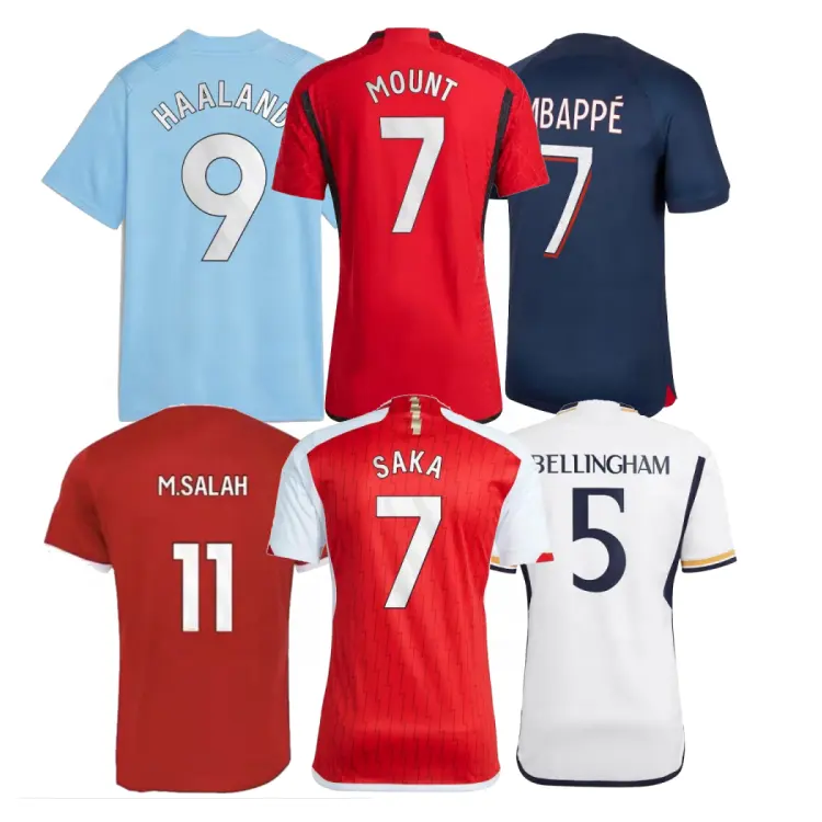 Camiseta de fútbol, nuevo modelo 2024, camiseta de fútbol de jugador de aficionados de alta calidad tailandesa, camiseta del equipo nacional del mundo 2023