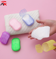 Feuilles de savon en papier jetables fantaisie et mignonnes en forme de pétale, format mini portable de voyage, pour le lavage des mains, 50 feuilles, personnalisables par le fabricant
