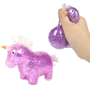 Jouets sensoriels en forme de licorne, remplis de billes d'eau, pour soulager le stress des enfants, unisexe, balle de décompression - Product Image 2